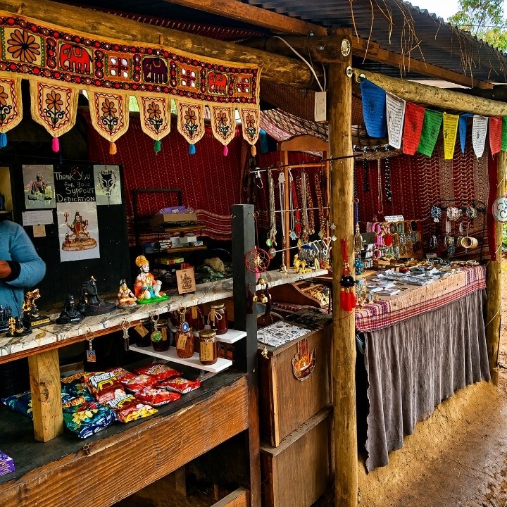 Small gift and curio stall at Shiva Kshetra
